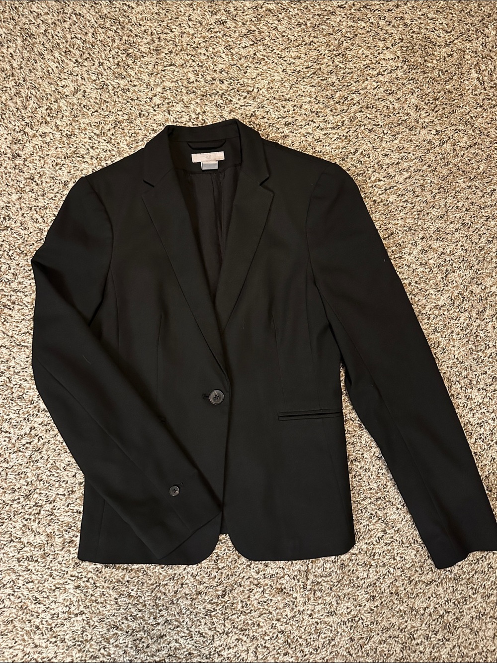 Classic H&M Black Women's Blazer with Pockets